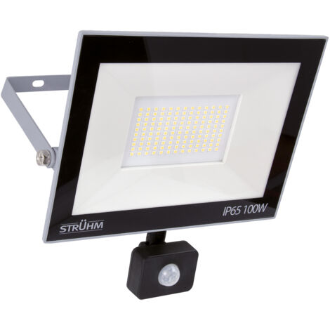 Faro LED con sensore di movimento 100W 6500K 8000lm IP65 kroma ideus 3708 (1/2)