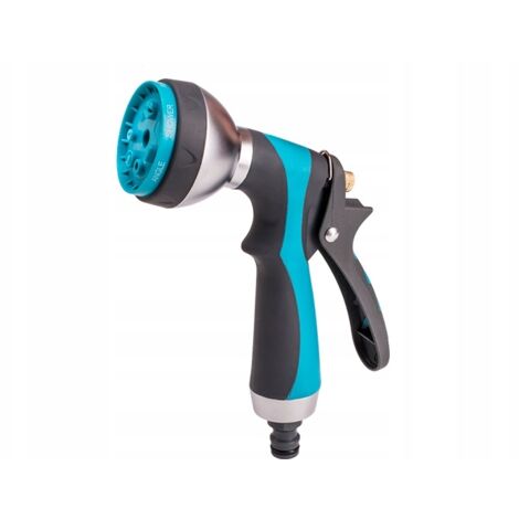 Pistola Irrigatrice Per Agricoltura 1.5'' - Gittata 50-60 Metri - Lega Di Zinco Argento/blu