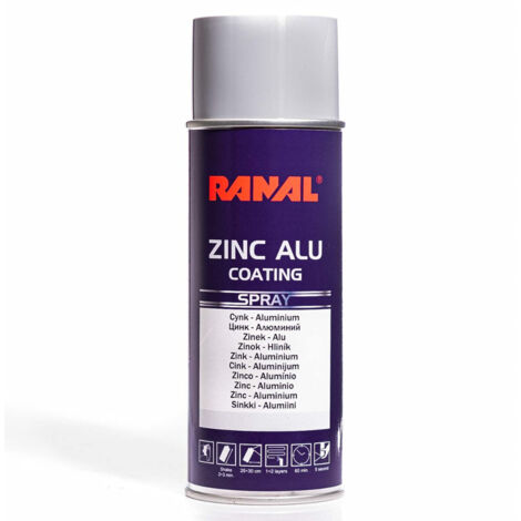 Primer epossidico spray anticorrosione RANAL Zinco Alluminio 400 ml