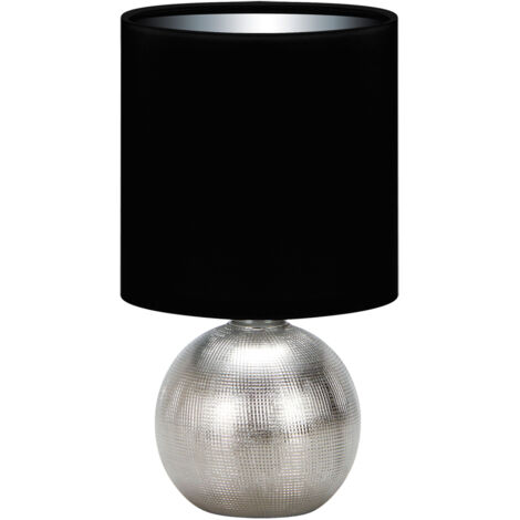 Lampada da tavolo argento/nera 40W perlo E14 Ideus 03290 (1/2)