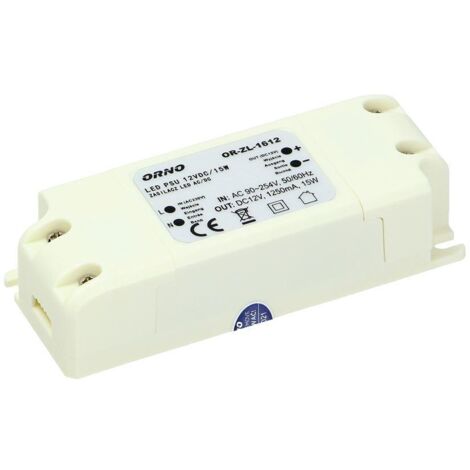 Alimentatore LED 12V DC 15W 1.25A IP20 OR-ZL-1612 (1/5)