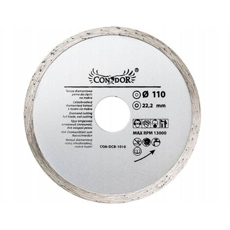 Lama per sega circolare diamantata 160 x 20 x 1,8 - 8 denti - LEMAN - 350TF.160.1808