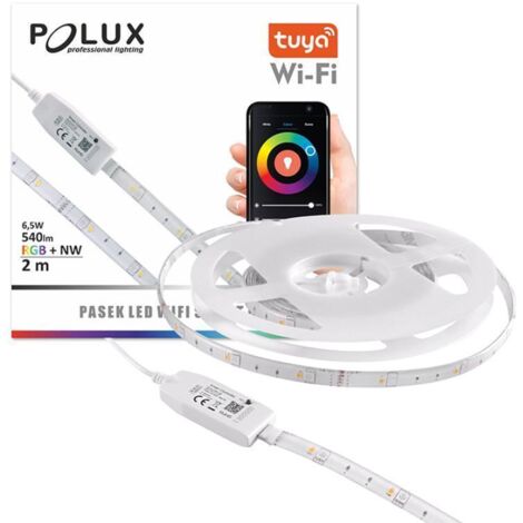 Striscia LED smart Wi-Fi Tuya 2m NW+RGB 6.5W 540lm 313904 (1/2)