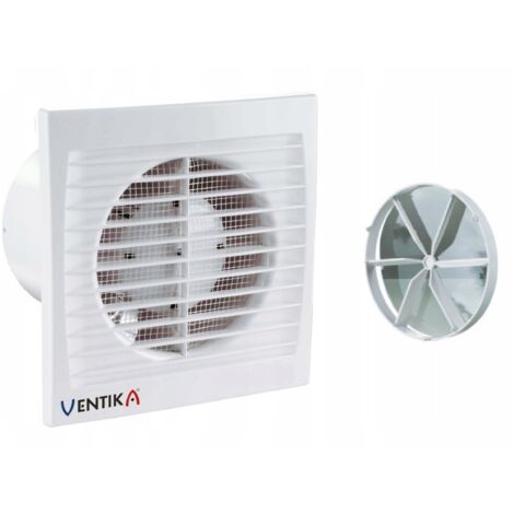 Ventilatore da bagno FI100mm con timer + valvola a pannello sottile in omaggio (1/5)