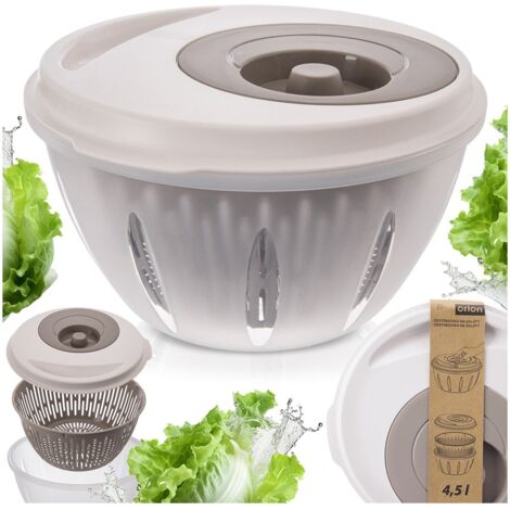 Asciugatrice centrifuga per insalata, verdura, frutta, manuale, beige, deumidificatore ELA ORION 112839