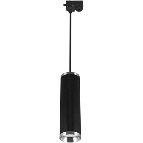 Lampada a sospensione per binario, orientabile, GU10 35W, nera, cromata, frida TRA 30 Ideus 04197 (1/2)