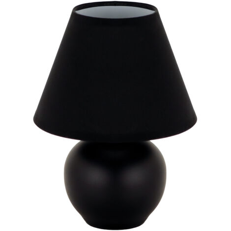 Lampada da tavolo in ceramica nera 25W Gala E14 Ideus 04401 (1/2)