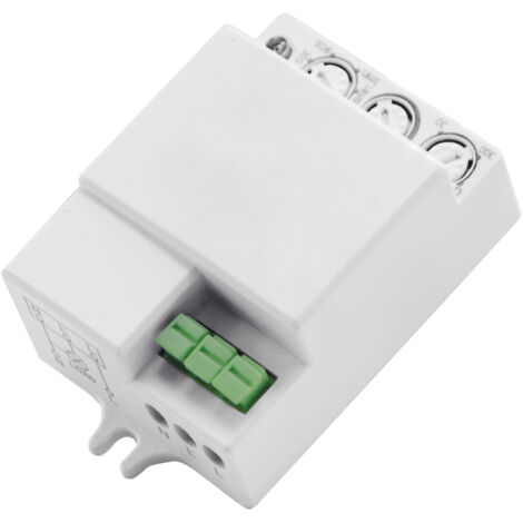 Sensore di movimento a microonde 1200W 230V 180/360 gradi 8m bianco NEO MVS piccolo Ideus 03698 (1/2)