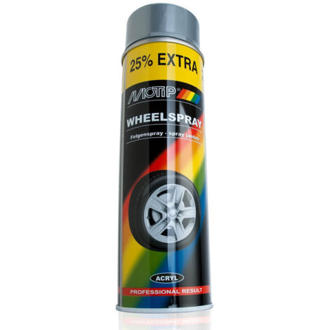 Vernice spray argento MOTIP per cerchi in alluminio 500 ml