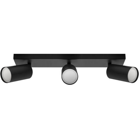 Lampada da parete e soffitto nera 3L 3x35W GU10 IP20 manam Ideus 03765 (1/2)