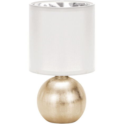 Lampada da tavolo oro bianco 40W perlo E14 Ideus 03291 (1/2)