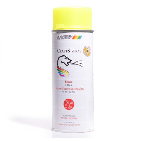 Vernice spray fluorescente gialla 400 ml CRAFTS