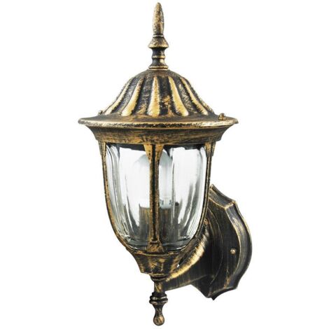 Lampada da parete da giardino retrò Florence E27 IP43 patina Goldlux (1/5)