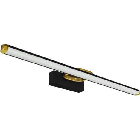 Lampada da parete a LED per bagno IP44 12W nera 63cm 1430lm 4100K Primus Ideus 4020 (1/2)