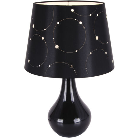 Lampada da tavolo nera 40W Larysa E14 Ideus 03806 (1/2)