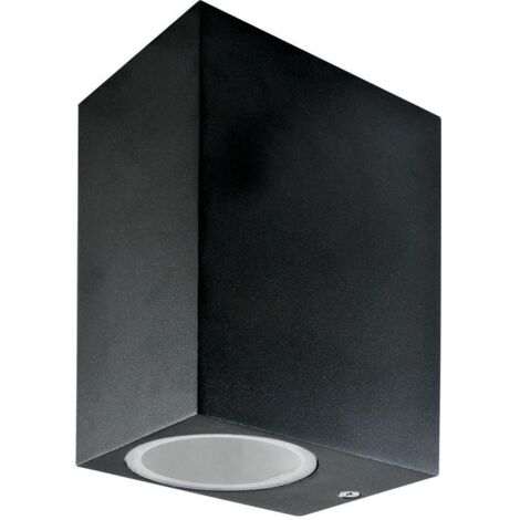 Universo Applique Da Esterno Grigia - Alluminio E Vetro IP44 Per Giardino E Terrazzo