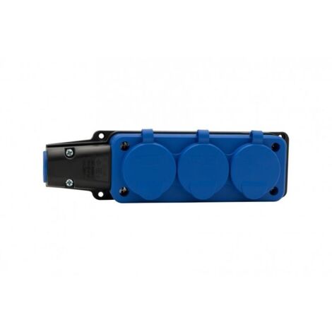 Portata di corrente IP54 1 presa – Nera – Sicurezza rafforzata