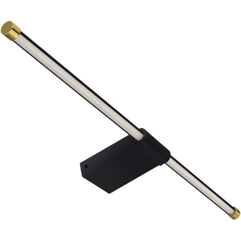 Lampada da parete a LED per bagno IP44 14W nera 60cm 1680lm 4100K paso Ideus 4140 (1/2)