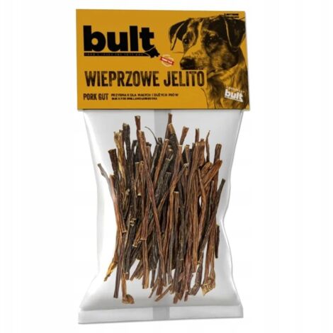 Snack per cani Bult, intestino tenue essiccato, maiale, 100 g, naturale (1/4)