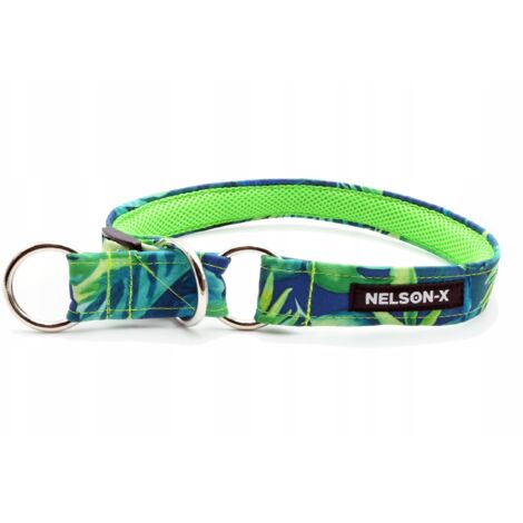 COLLARE LARGO A MEZZO STRINGIOLO NELSON-X FLOREALE 4 CM/35-45 cm PRODUTTORE POLACCO (1/5)