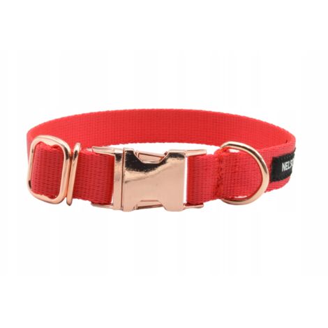 COLLARE PER CANI NELSON-X CON FERMATURE ORO E FIBBIA PESANTE TAGLIA XS 22-30/1,5 CM (1/5)