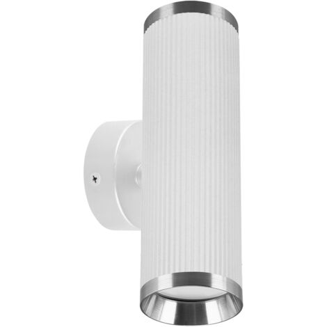 Applique da parete bianca cromata IP20 orientabile Frida WLL 2xGU10 35W Ideus 04204 (1/2)