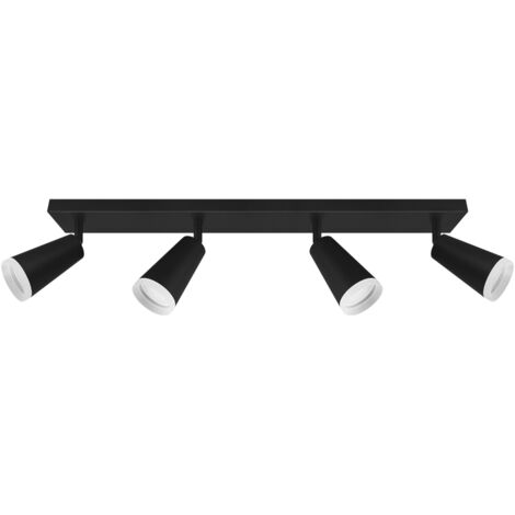Applique da parete nera IP20 orientabile sana GU10 4x35W Ideus 04148 (1/2)