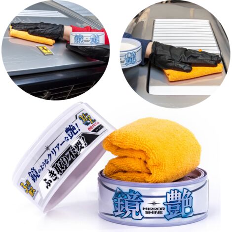 Cera lucidante per auto Mirror Shine Light Wax Cera polimerica 200 g SOFT99 (1/5)