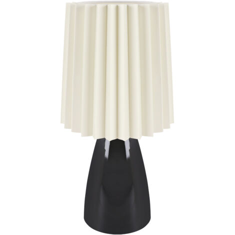Lampada da tavolo in ceramica nera 25W malma E14 Ideus 04398 (1/2)