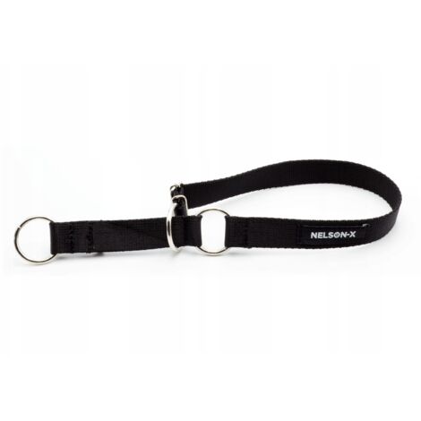 COLLARE PER CANI IN METALLO A STROZZOLAMENTO NELSON-X L. REGOLABILE. (1/5)