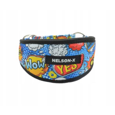 COLLARE A STRINGIMENTO PER LEVRIERO NELSON-X FLOREALE TAGLIA 45 cm PRODUTTORE POLACCO (1/5)