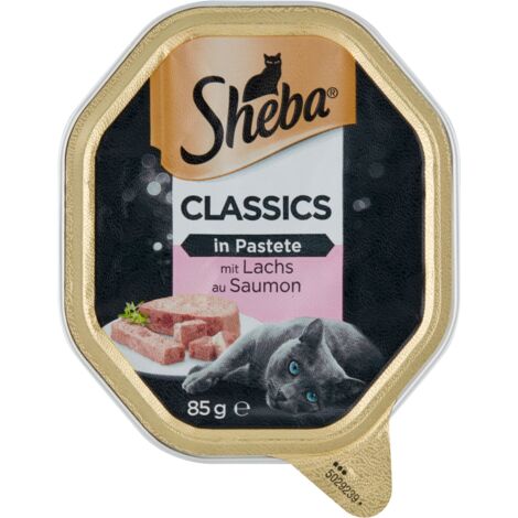 Cibo per gatti adulti Sheba Classics al salmone, 85 g (1/2)