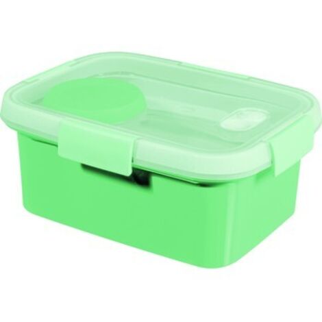 Contenitore Porta Pranzo Tupperware To Go 1L – Turchese Chiaro Con Divisorio – Originale, Lavabile In Lavastoviglie