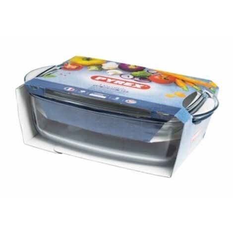 Teglia RESISTENTE AL CALORE con riscaldatore 2,9L con coperchio 300°C VETRO POLONIA