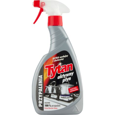 TYTAN - Spray per la rimozione delle macchie bruciate, pulizia efficace di forni e stoviglie