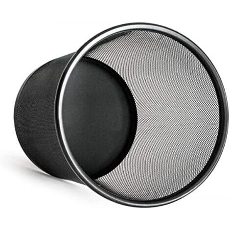 Cestino in metallo Q-Connect nero 12 l KF00873 (1/3)