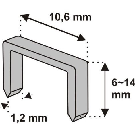 Fixman 915769 - Graffette Tipo 53, 111,25 X 8 X 0,75 Mm, Confezione Da 5000 Pezzi 82819704