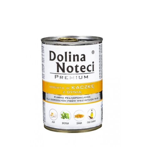 Dolina Noteci Premium Cibo umido per cani Anatra con zucca, lattina da 24x400g (1/2)