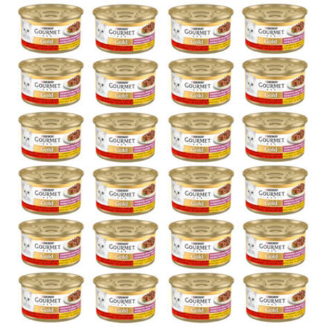 Purina Gourmet Gold - Manzo e Pollo per Gatti Adulti - 85g (1/2)