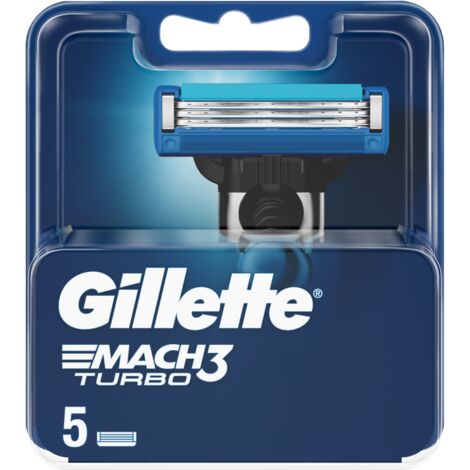 Lame di ricambio per rasoio da uomo Gillette Mach3, confezione da 5 (1/4)