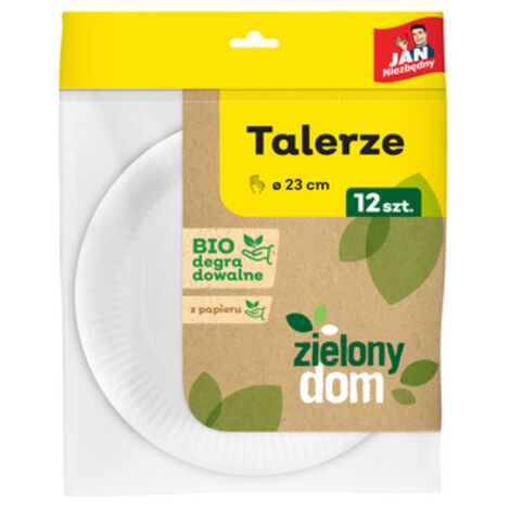 Piatti di carta Jan Niezbędny Green House 12 pezzi