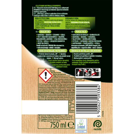 CILLIT BANG Detergente per cucina naturalmente potente 750 ml. (1/2)