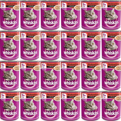 WHISKAS Adult Beef in Sauce - cibo umido per gatti - 24x400g
