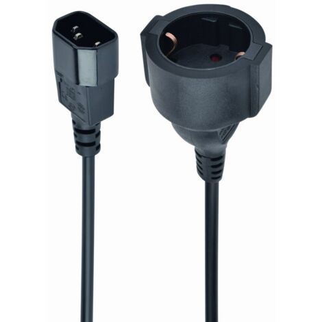 Cablexpert - Connessione Shucko Femmina A Iec C14 Maschio 0.15Mts (1/4)