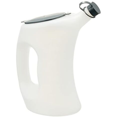 Misurino con coperchio in PE, bianco, trasparente, 3 l