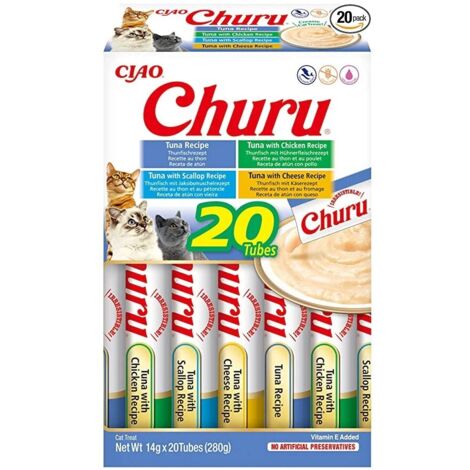 INABA Churu Tuna per gatti - 20 bustine, 14 g di snack (1/5)