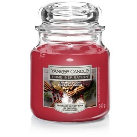 Yankee Candle Home Inspiration - Candela Profumata Marshmallow Snowflakes, Cera Di Soia, 340g, 50-60 Ore - 3