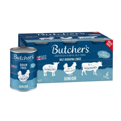 BUTCHER'S Original Junior Mega pack mix Bocconcini in gelatina - cibo umido per cani - 24x400g (4x(6x400g)) (1/3)