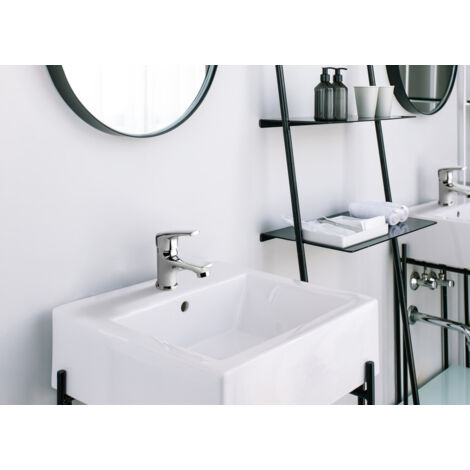 Miscelatore Lavabo Rialzato Villeroy & Boch Oasis, Cromato, Altezza Bocca 245 Mm, Con Rompigetto Regolabile, Risparmio Idrico 5 L/min, Senza Piletta - 2