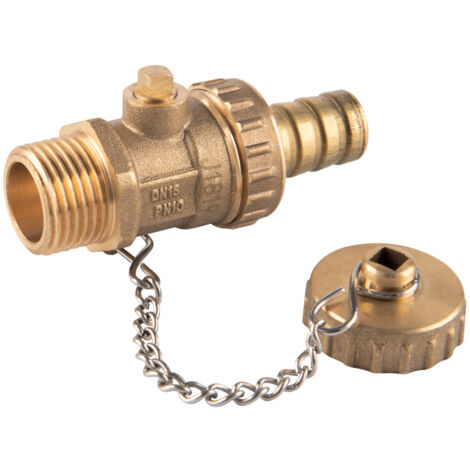 Gardena Valvola Di Scarico A Sfera 7333-20 - Rubinetto In Metallro Filettato 1" Per Tubo 19mm (3/4")